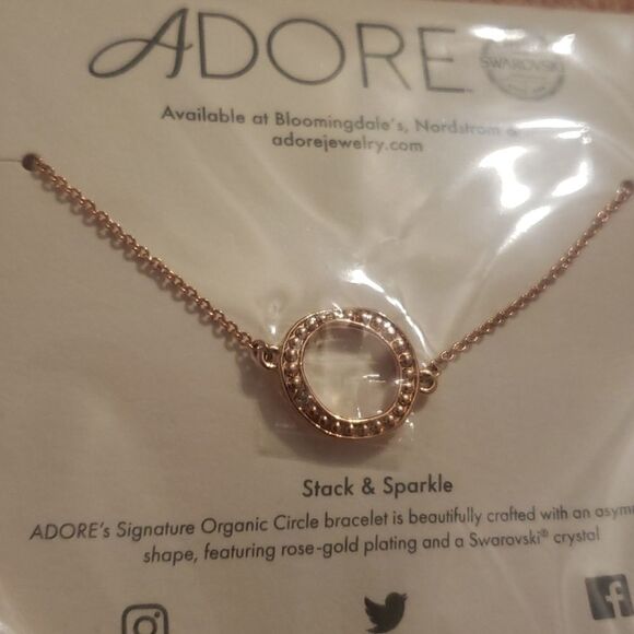 Adore by Swarovski 6inch Organic Circle Bracelet - Picture 3 of 4